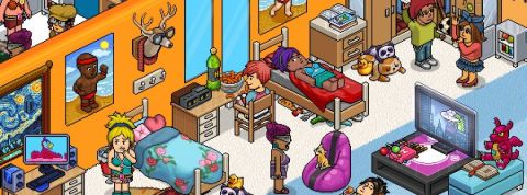 Les applis qui renaissent de leurs cendres grâce au confinement Capture d'écran du jeu Habbo