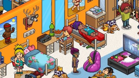 Capture d'écran du jeu Habbo