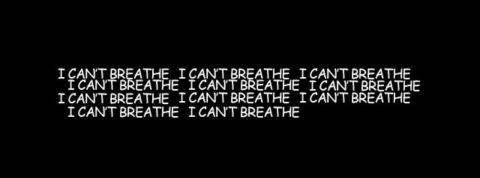 I can't breathe - comment instagram et TikTok sont devenus des plateformes politiques I can't breathe écrit en blanc sur fond noir