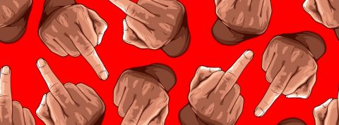 Comment se parle-t-on sur les réseaux ? Des mains en train de faire des doigts d'honneur