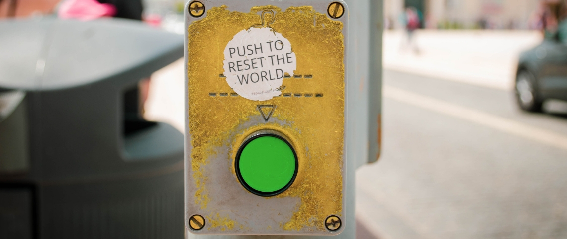 Le Forum Économique Mondial propose un nouveau rendez-vous Un bouton dans la rue pour remettre le monde à zéro