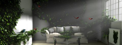 Les visio-expéditions permettent d''agir depuis chez soi Un canapé rempli de verdure