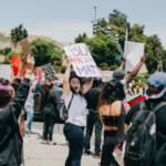 Manifestation Black Lives Matter en Californie aux États-Unis