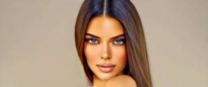retouche d'une femme brune sur photoshop
