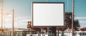 panneau sans affiche en ville