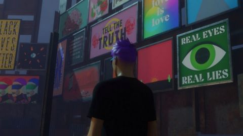 un avatar dans un monde virtuel