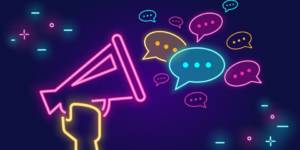 Illustration d'un mégaphone