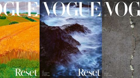 paysages en couverture d'un magazine