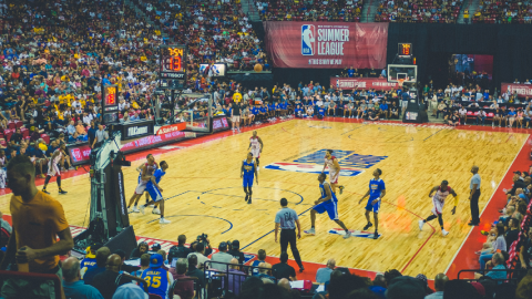 Match de basket à Los Angeles