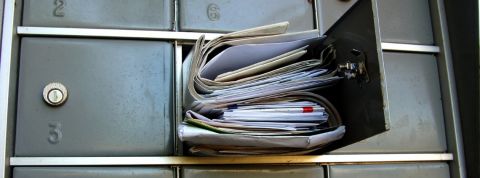 Le journalisme envahit nos boites mails Une boite aux lettres remplie