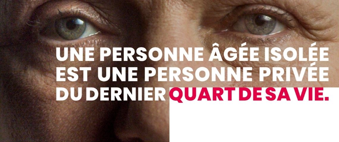 Les Petits Frères des Pauvres et Josiane lancent une campagne de sensibilisation, à l'occasion de ka journée internationale des personnes âgées, pour dire non à l'isolement Affiche de la campagne - le dernier quart -