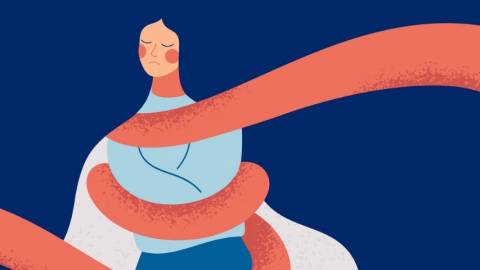 une illustration de femme pris au piege