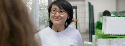 Pandobac, la solution qui emballe Rungis Shu CEO de Pandobac sourire