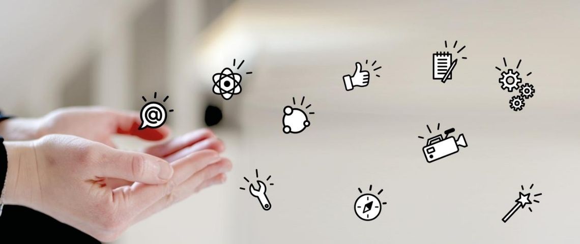 L‘association lilloise Signes de Sens, créatrice du dictionnaire en langue des signes Elix, lance une nouvelle application et une extension pour les navigateurs Mains desquels s'élèvent des petits symboles dessinés