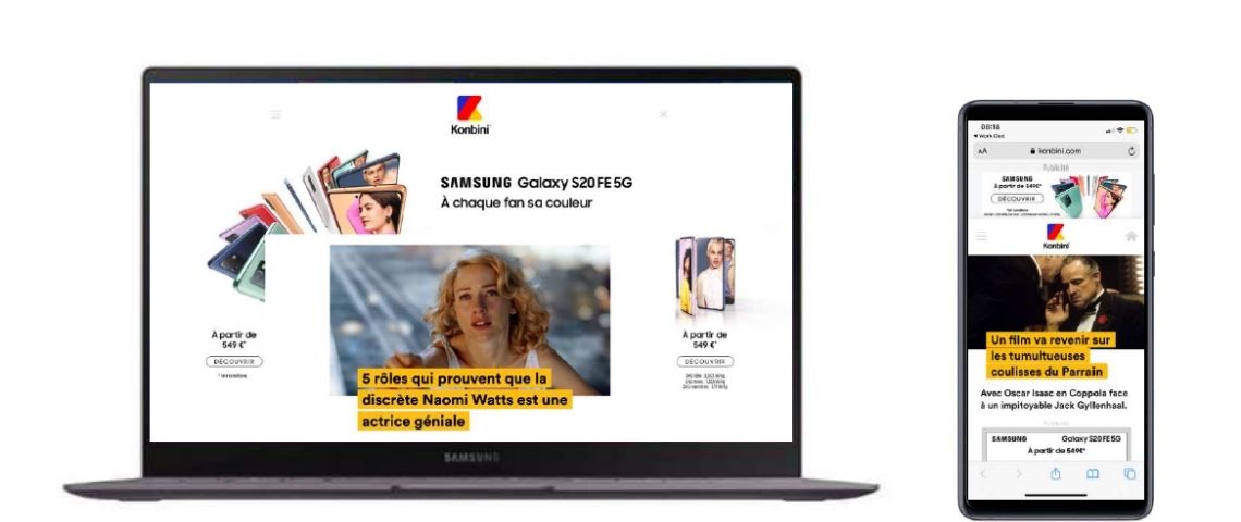 Konbini lance « only u » : un nouveau format publicitaire exclusif Capture du nouveau formatproposé - Only U - par Konbini