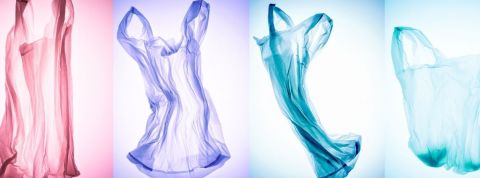 Que cachent vraiment les bioplastiques ? Des sacs en plastique de différentes couleurs