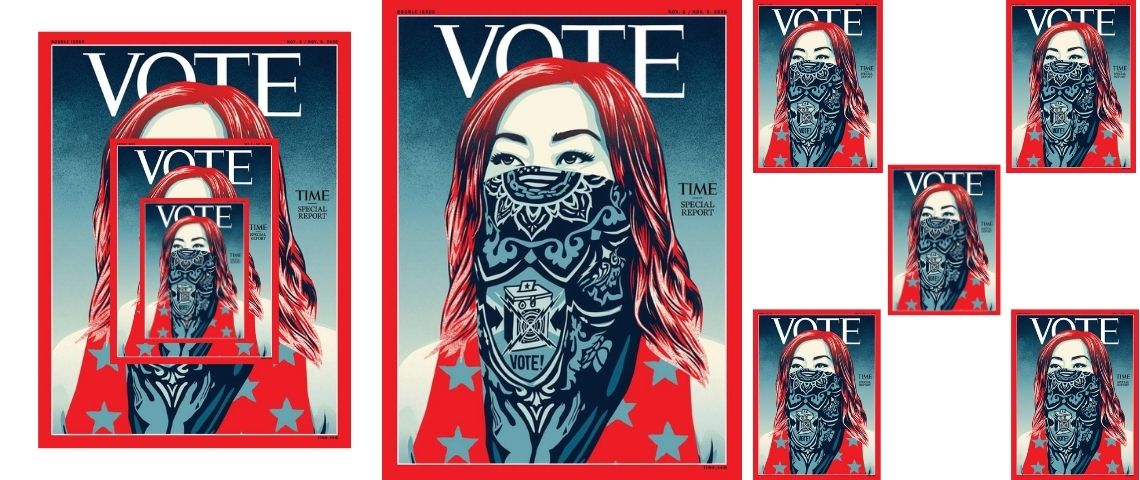 A quelques jours de la présidentielles américaines la magzine Time change son nom pour appeler au VOTE A quelques jours de la présidentielles américaines la magzine Time change son nom pour appeler au VOTE