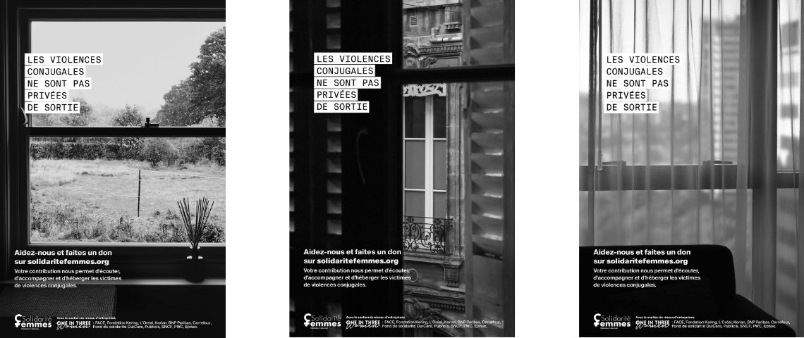 La Fédération Nationale Solidarité Femmes se mobilise avec une nouvelle campagne d’appel aux dons Contre les #ViolencesConjugales Visuels de la campagne de Contre les #ViolencesConjugales