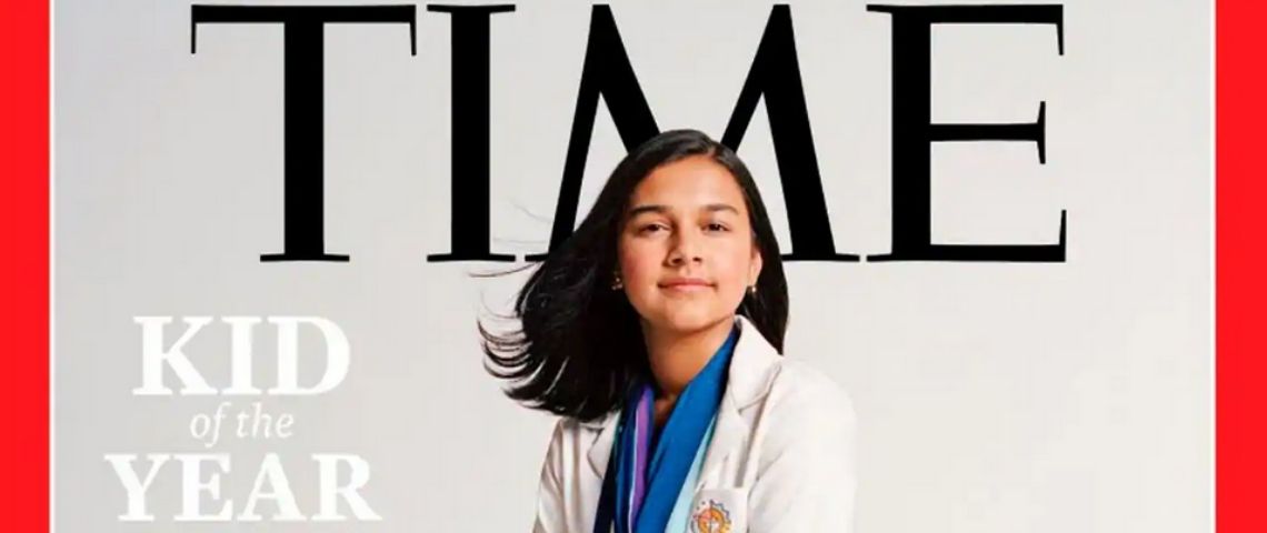 Gitanjali Raoune jeune indo-américaine de 15 ans vient d'être désignée personnalité de l'année 2020 apr le magazine Time Gitanjali Rao