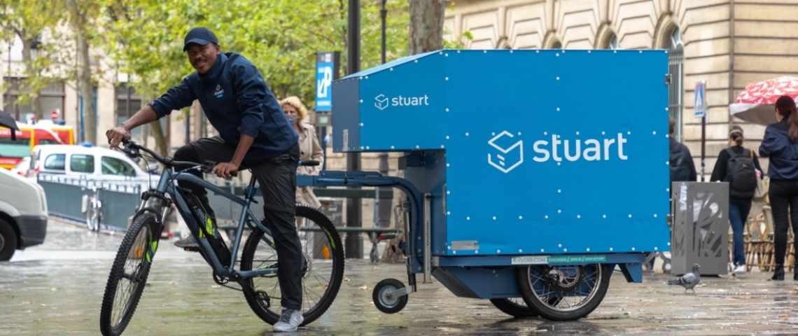 Monoprix améliore son service de livraison urbaine au travers d’un partenariat avec Stuart et l’adoption de 100 vélos cargos de la start-up K-Ryole Vélos cargos Stuart