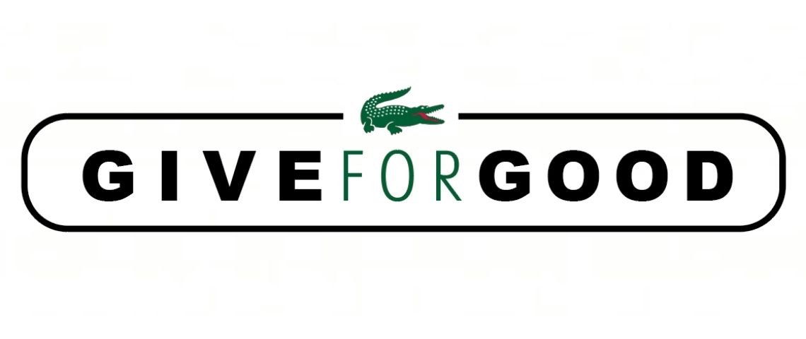 Lacoste et BETC clôturent cette année si particulière en mettant en place une opération solidaire en faveur d’Apprentis d’Auteuil Logo Give For Good Lacoste