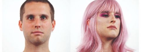 J'ai testé pour vous : se glisser dans la peau d'un.e autre Matthieu Maurer avant et après maquillage