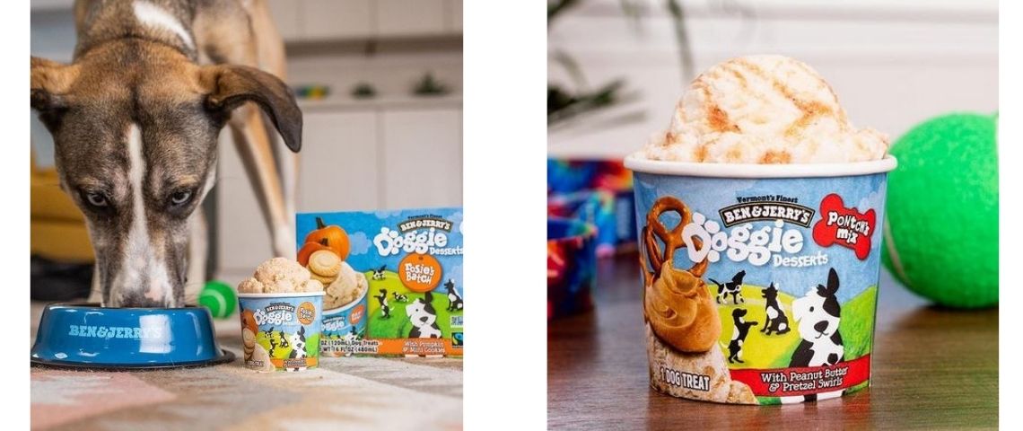 Ben & Jerry’s lance une gamme de Chien mangeant une crème glacée pour les chiens de Ben & Jerry’s