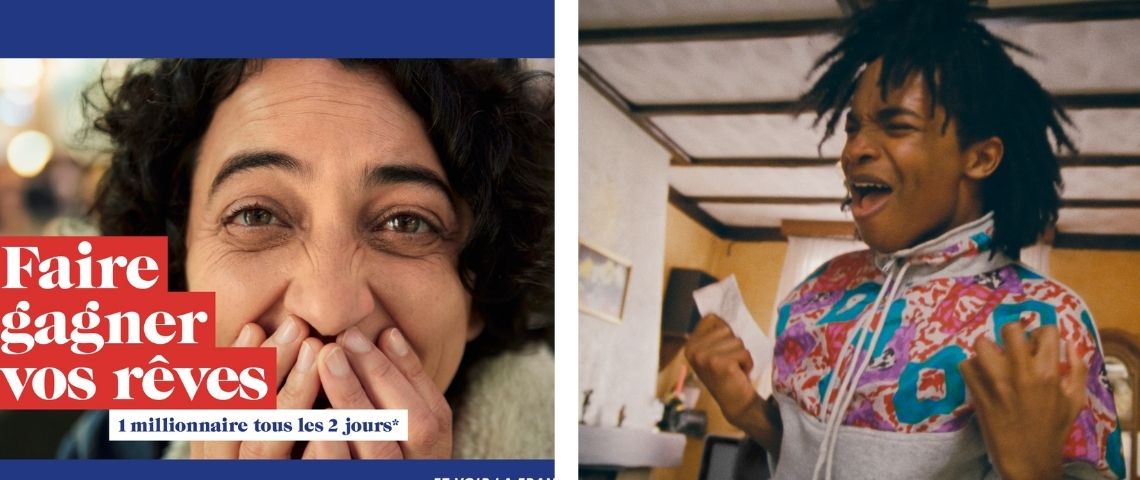 Le groupe FDJ dévoile sa nouvelle campagne de communication intitulée « Et voir la France gagner », signée par Havas Paris, destinée à mieux faire connaître sa raison d’être et son rôle Une femme et un jeune homme heureux d'avoir gagné à la FDJ
