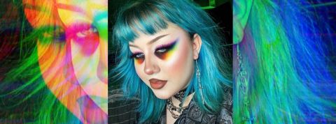 Tendance maquillage 2021 : les cernes colorés Pippa Barnes