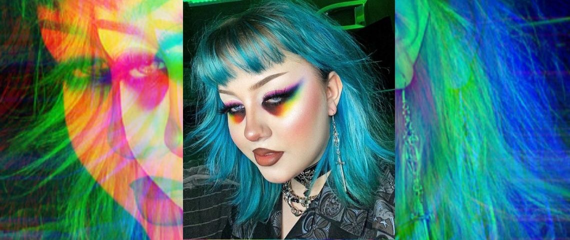 Tendance maquillage 2021 : les cernes colorés Pippa Barnes