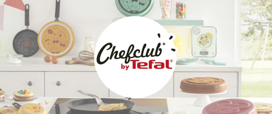 Le Groupe Seb investit dans la marque FoodTech ChefClub qui revendique plus d'un milliard de vues mensuelles Logo Chefclub by Tefal