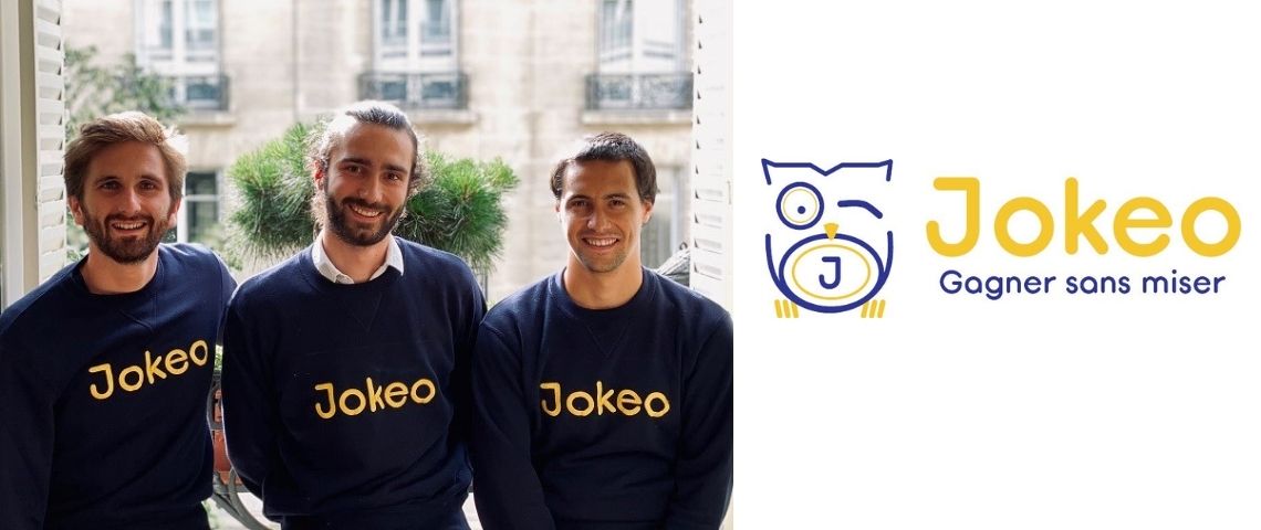 Jokeo : une loterie gratuite et solidaire financé par les annonceurs au profit d'associations Les 3 fondateurs de Jokeo