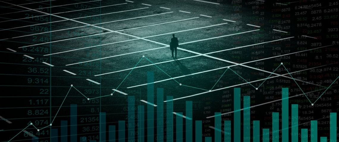 La start-up Axel annonce une levée de fonds d’un million d’euros en vue d’accélérer son développement commercial. Courbe de croissance avec un individu au loin