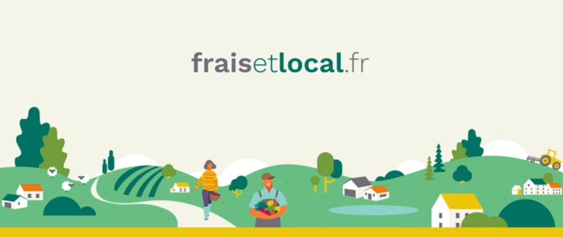 Lancement de la plateforme fraisetlocal.fr, pour trouver des produits frais et des produits locaux, en vente directe près de chez vous Capture d'écran de la plateforme