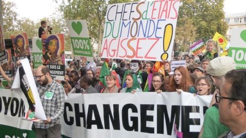 Une manifestation en faveur du climat à Paris