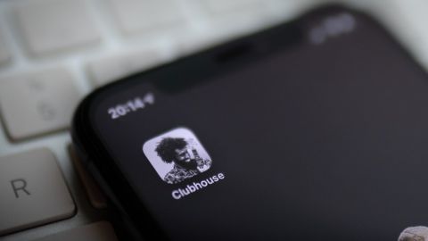 Icone de l'application Clubhouse sur un iphone