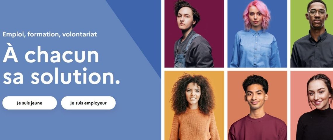 Alors que les jeunes sont parmi les plus durement touchés par la crise sanitaire et économique pôle emploi a sollicité Emakina pour accompagner le dispositif #1jeune1solution Capture de la plateforme #1Jeune1Solution avec différents profils de jeunes