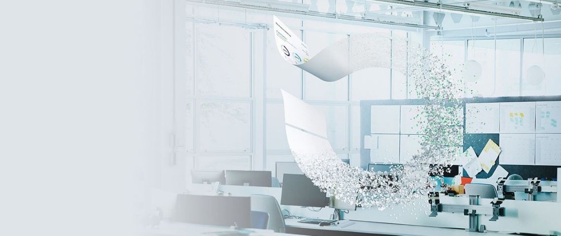 Epson commercialise en France le premier système de recyclage de papier bureautique au monde pour encourager l'économie circualire au sein des entreprises Bureau, avec des feuilles qui volent