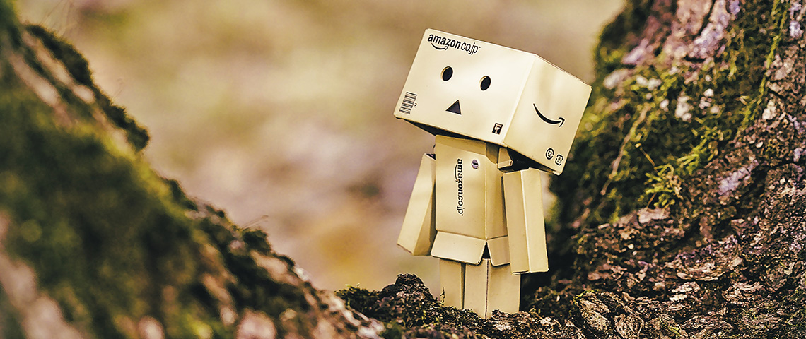 Daniel-Eledut-viaUnsplash petit personnage triste composé de cartons amazon