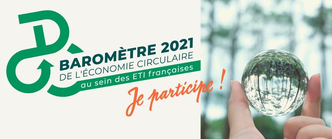 Armor lance son baromètre de l’économie circulaire pour effectuer un état des lieux de la place donnée à la circularité Logo du baromètre 2021 de l'économie circulaire