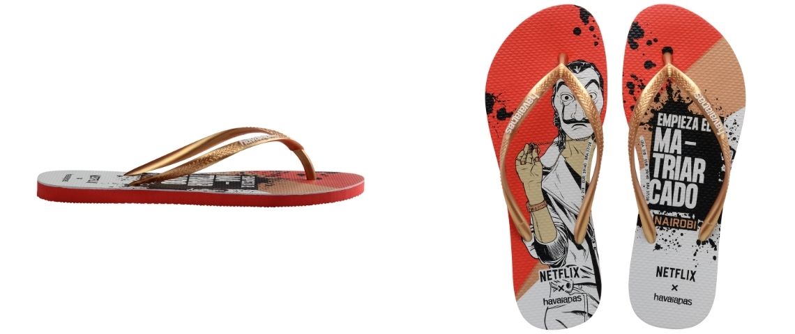 Havaianas lance une collection spéciale mettant en avant les femmes leaders des séries Netflix et crée le mouvement #FollowMyVoice Collection spéciale - La casa de papel - de Havaianas