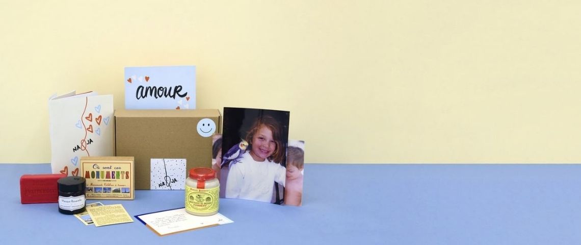 Na&Ja une box pour entretenir le lien intergénérationnel Contenu possible d'une box Na&Ja : Photo, cadeau, confiture, jeu...