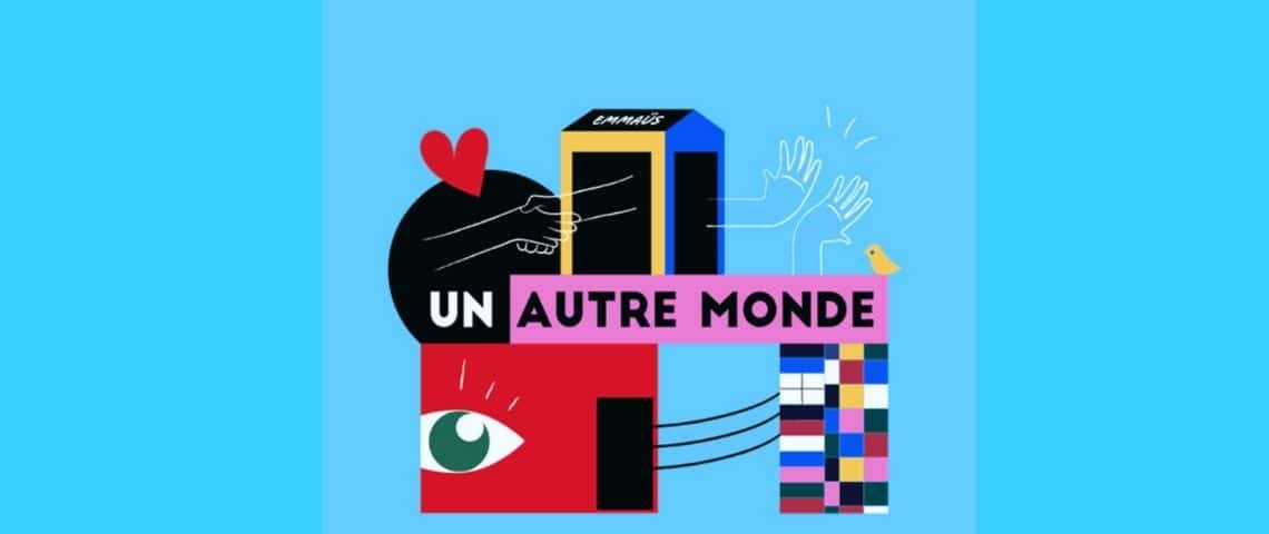 Emmaüs Logo - Un Autre Monde - - Campagne Podcast Emmaüs