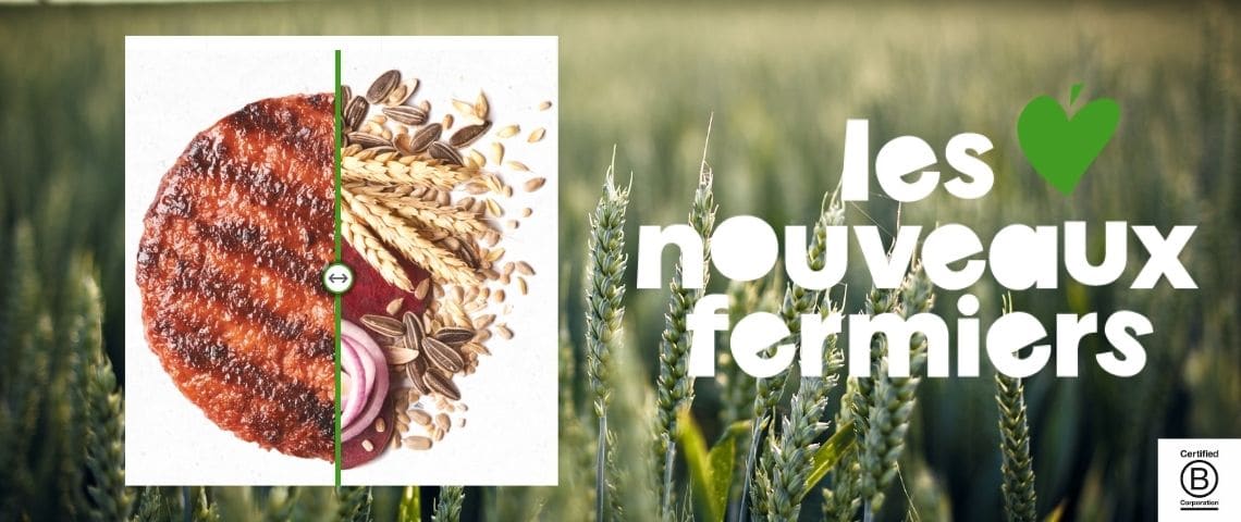 Les nouveaux fermiers Logo les nouveaux fermiers - Steak végétal