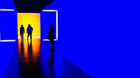 Bleu, exposition, innovation, futur