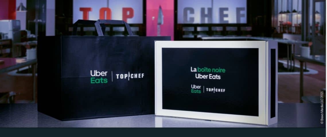 UBER EATS X TOP CHEF Campagne de publicité pour l'expérience - Boite noire - proposée par Uber Eats et l'agence créative Buzzman