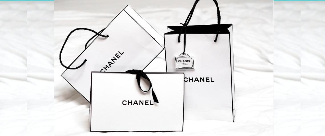 Riverpack-emballage-luxe-femmes-égalité-bien-etre-condition-de-travail-engagement-rse Sac en papier de la marque Chanel