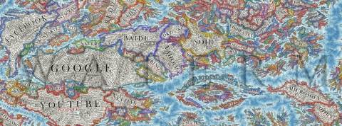 Cette carte détaillée montre l’évolution extrêmement rapide du World Wide Web Cette carte détaillée montre l’évolution extrêmement rapide du World Wide Web