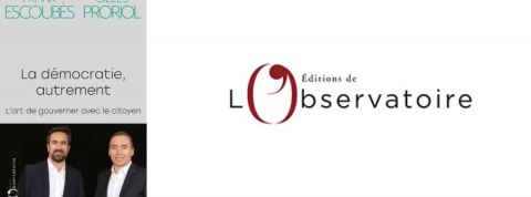 Frank Escoubès et Gille Proriol, artisans du grand débat national, dressent un bilan des expériences de démocratie participative les plus récentes en Europe Couverture du livre - La démocratie autrement - avec la photo de Frank Escoubès et Gille Proriol