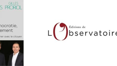 Couverture du livre  - La démocratie autrement -  avec la photo de Frank Escoubès et Gille Proriol